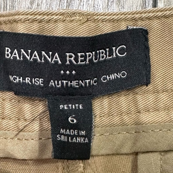 👖 Banana Republic Tan Authentic Chino - Size 6 Petite (NWT) 🌟 - Picture 8 of 13